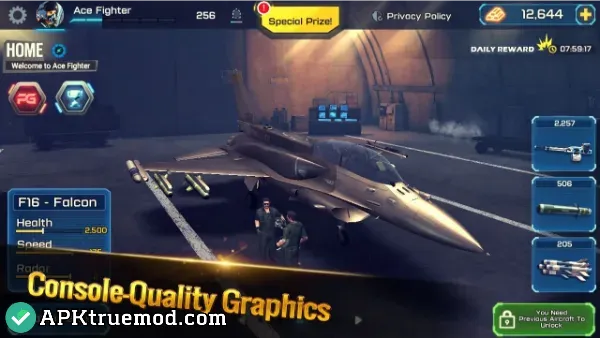 Ace Fighter Mod APK unlimited money and gold