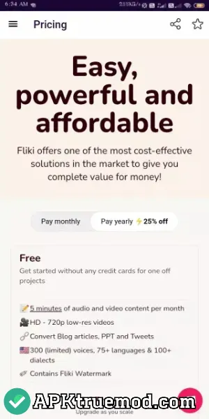 Fliki AI Mod APK premium unlocked latest version
