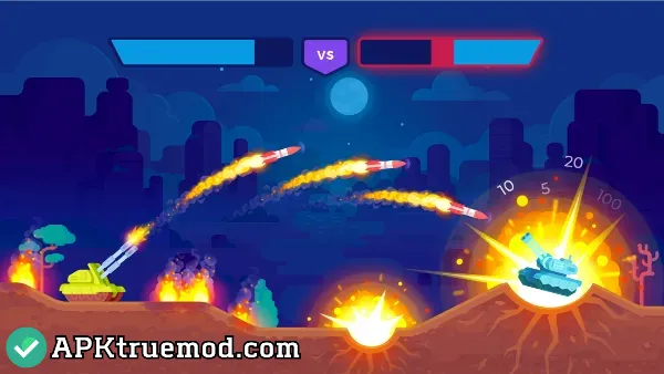 Tank Stars mod apk free shopping