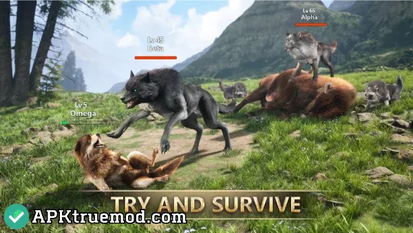 Wolf Game Wild Animal Wars